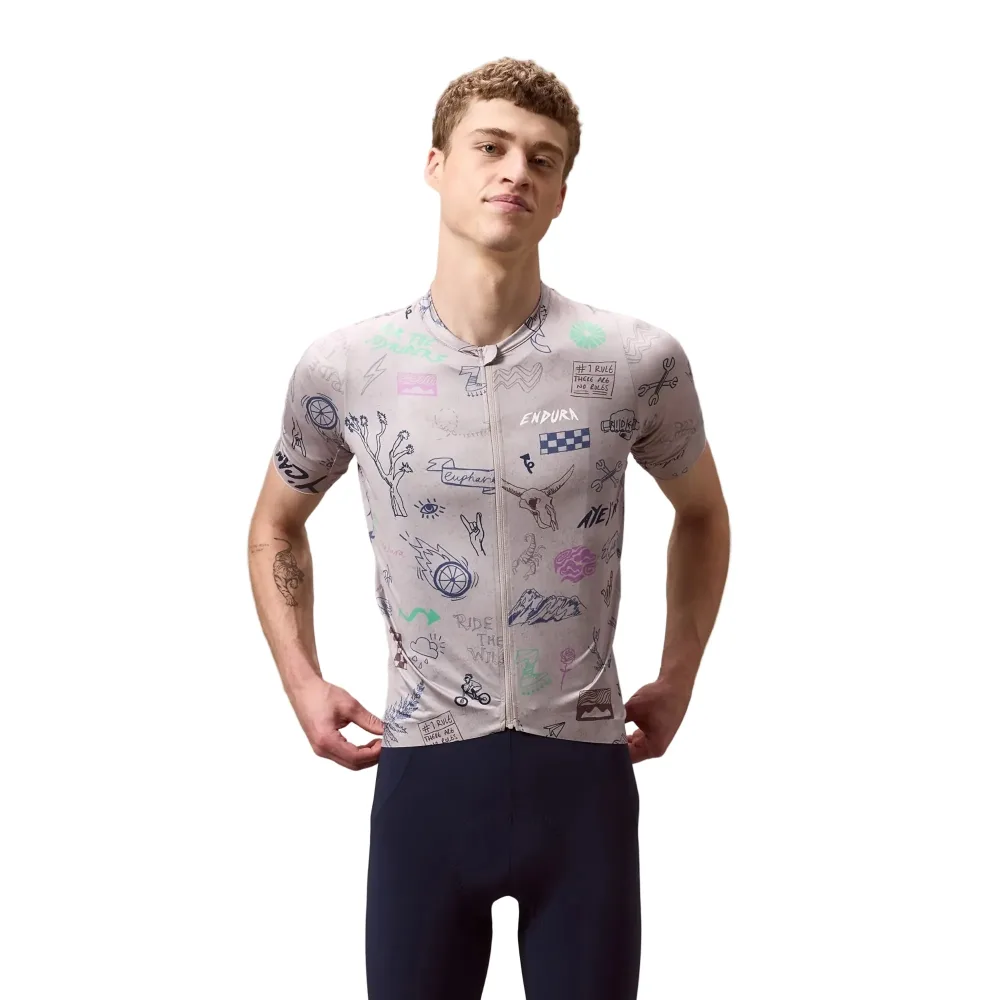 Maillot ENDURA PRO SL PRINT Manches Courtes Titanium