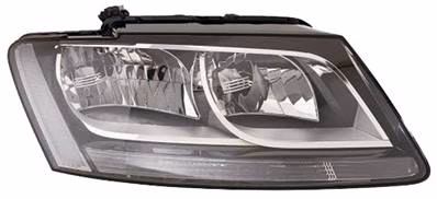 Phare optique h7+h7 droit avec corps noir pour AUDI Q5 de 2008 à 2012, Neuf Phare optique h7+h7 droit avec corps noir pour AUDI Q5 de 2008 à 2012, Neuf