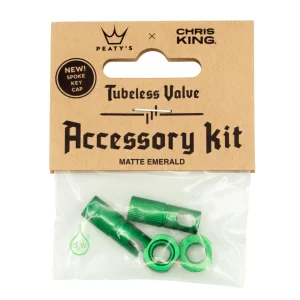 Kit Bouchons et Ecrous de Valves PEATY’S Emerald Kit Bouchons et Ecrous de Valves PEATY’S Emerald