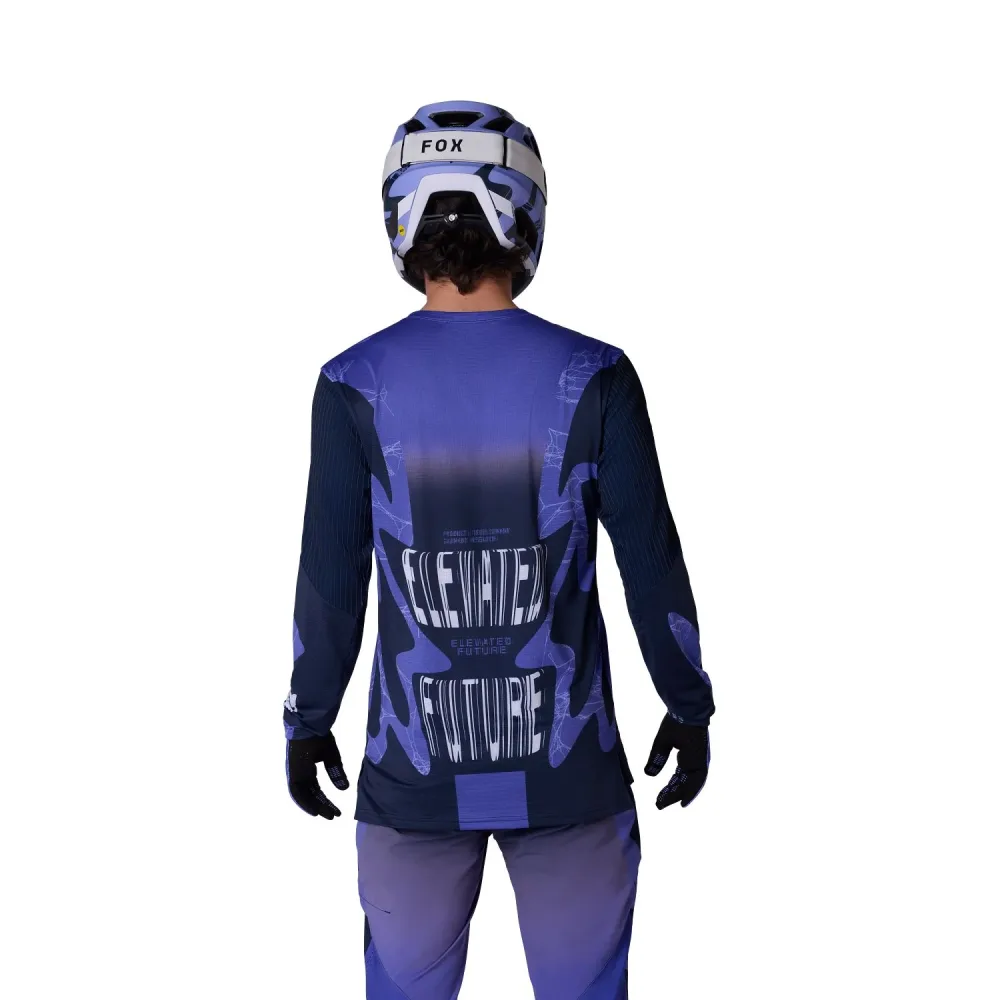 Maillot FOX FLEXAIR DIFFUSE SE Manches Longues Violet Blueberry – Image 3