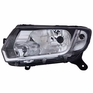 Phare optique h4 gauche manuel pour DACIA LOGAN de 2013 à 2016, Neuf