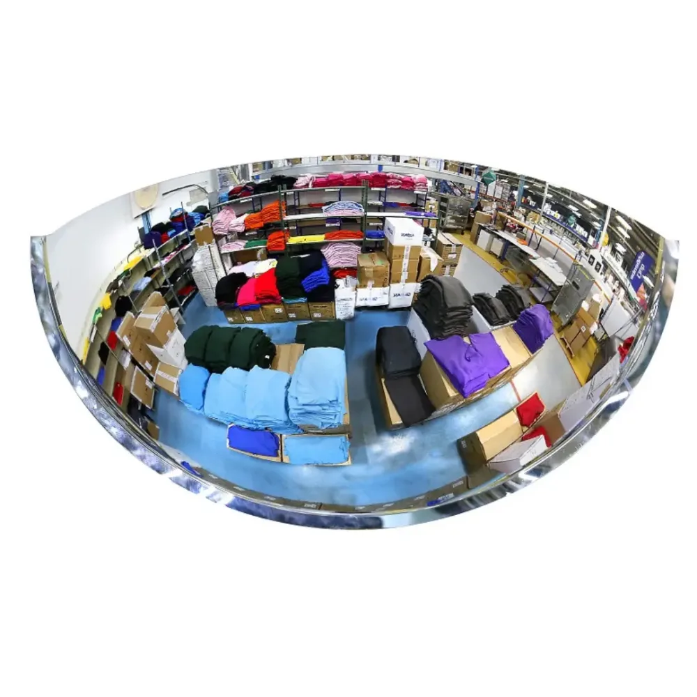 Miroir hémisphérique 1/4 de sphère - Vision à 180°