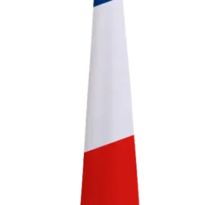 Drapeau prestige France en satin sans frange Avec pied laiton 1 place Drapeau prestige France en satin sans frange Avec pied laiton 1 place