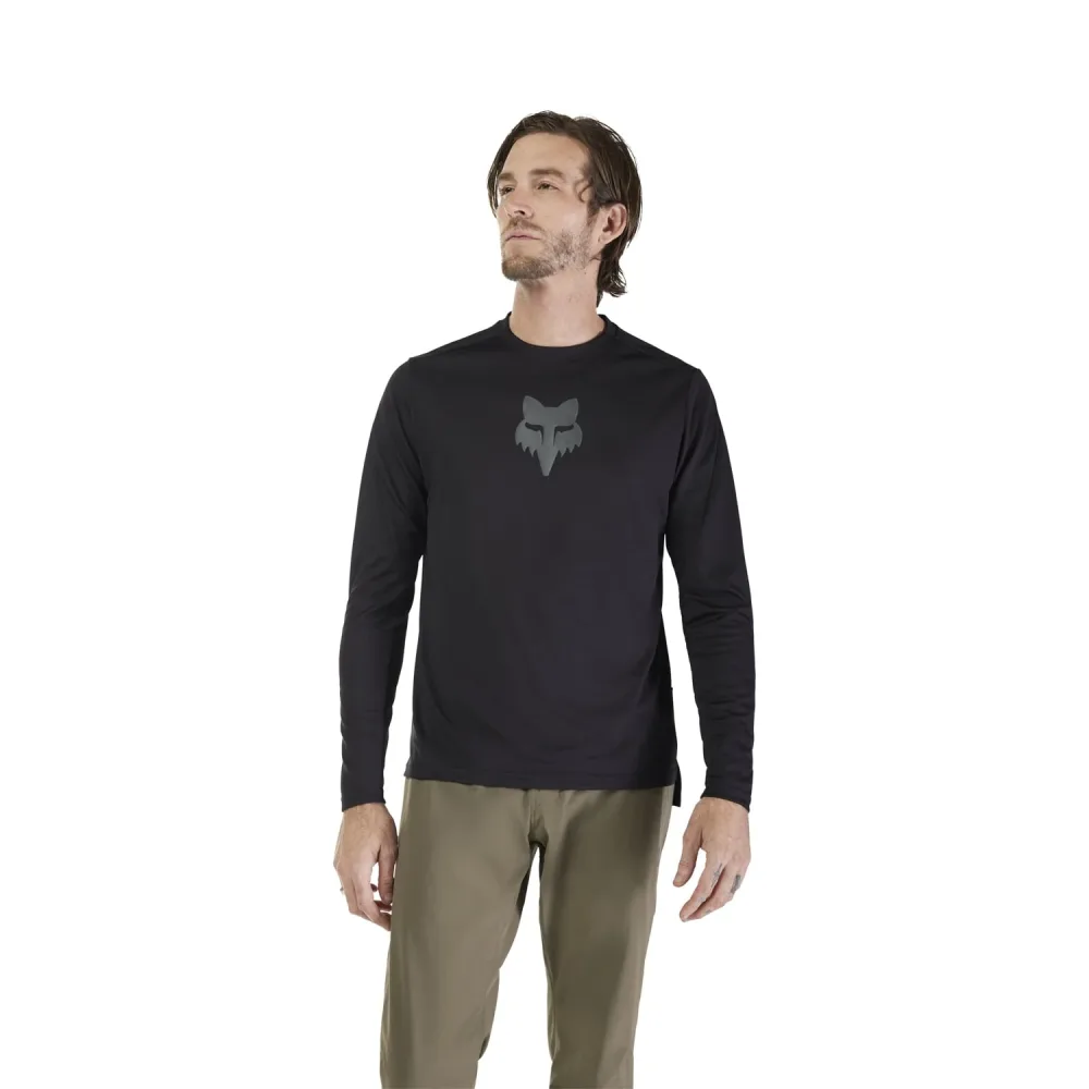 Maillot FOX RANGER HEAD Manches Longues Noir – Image 3