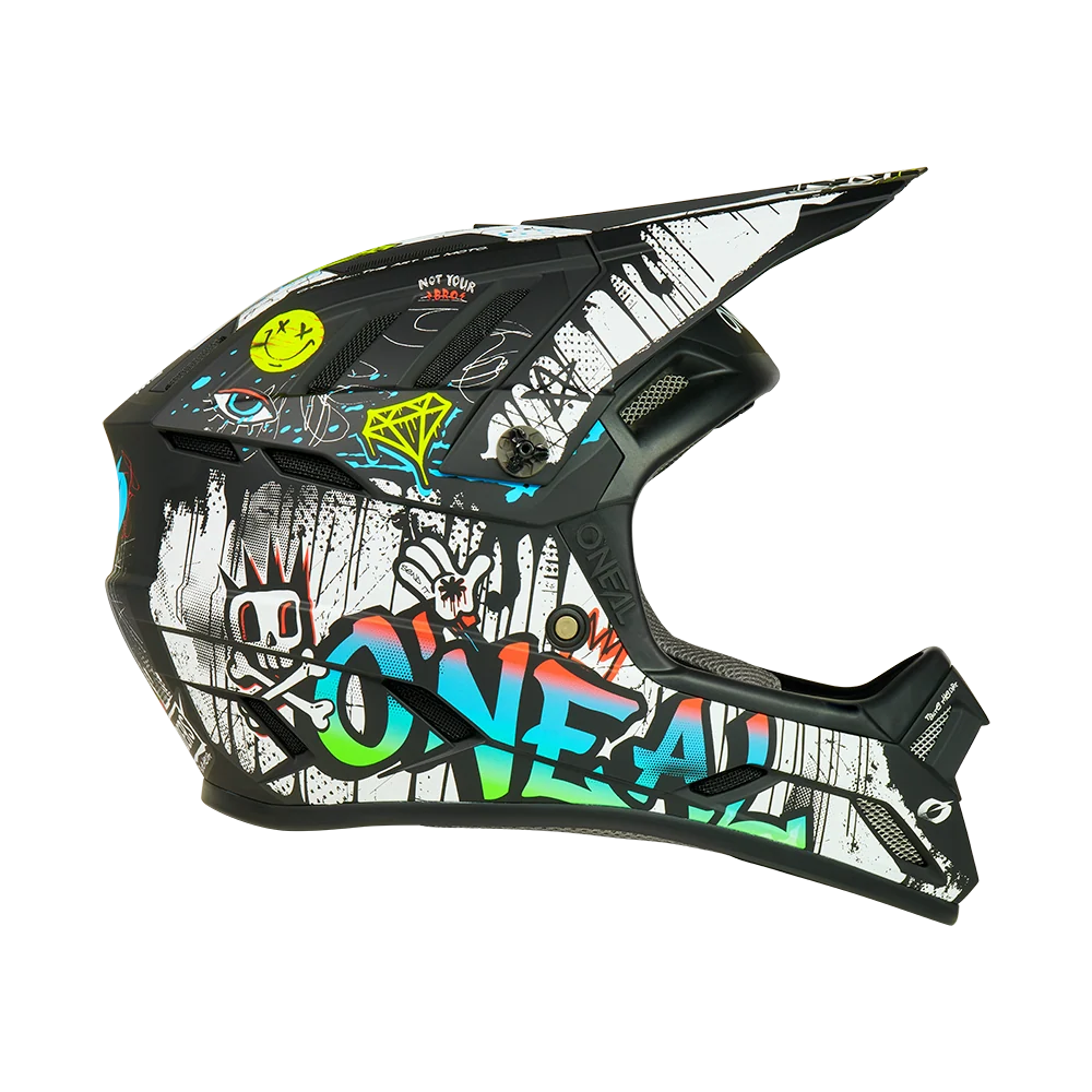 Casque VTT O'NEAL BACKFLIP RANCID Noir/Blanc – Image 3