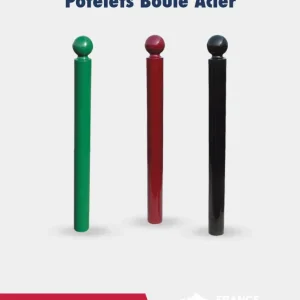 Promo potelet boule en acier 76 mm Promo potelet boule en acier 76 mm