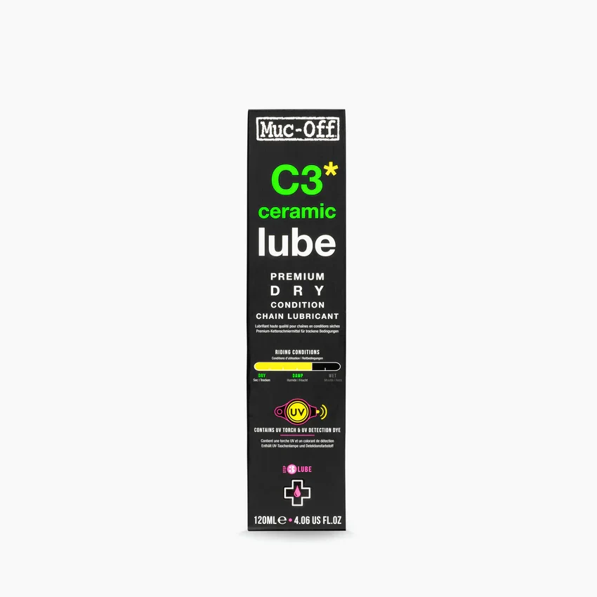 Lubrifiant Céramique Conditions Sèches MUC-OFF C3 DRY CERAMIQUE LUBE (120 ml)