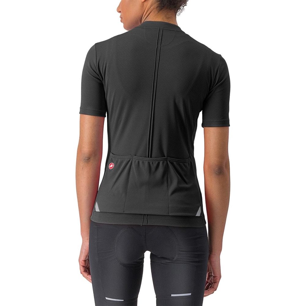 Maillot CASTELLI ANIMA 4 Femme Manches Courtes Noir – Image 2