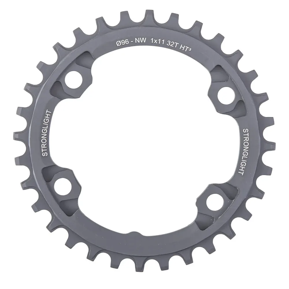 Plateau Mono STRONGLIGHT HT3 NARROW WIDE Shimano XTR M9000/M9020/XT M8000 11V 4 Trous 96mm