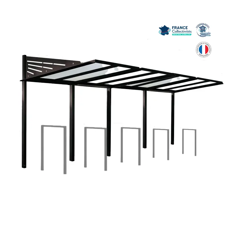 Pack abri vélos Conviviale + appuis au choix - 10 places – Image 2