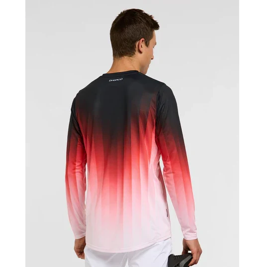 Maillot DHARCO RACE PRISM Manches Longues Rouge – Image 2