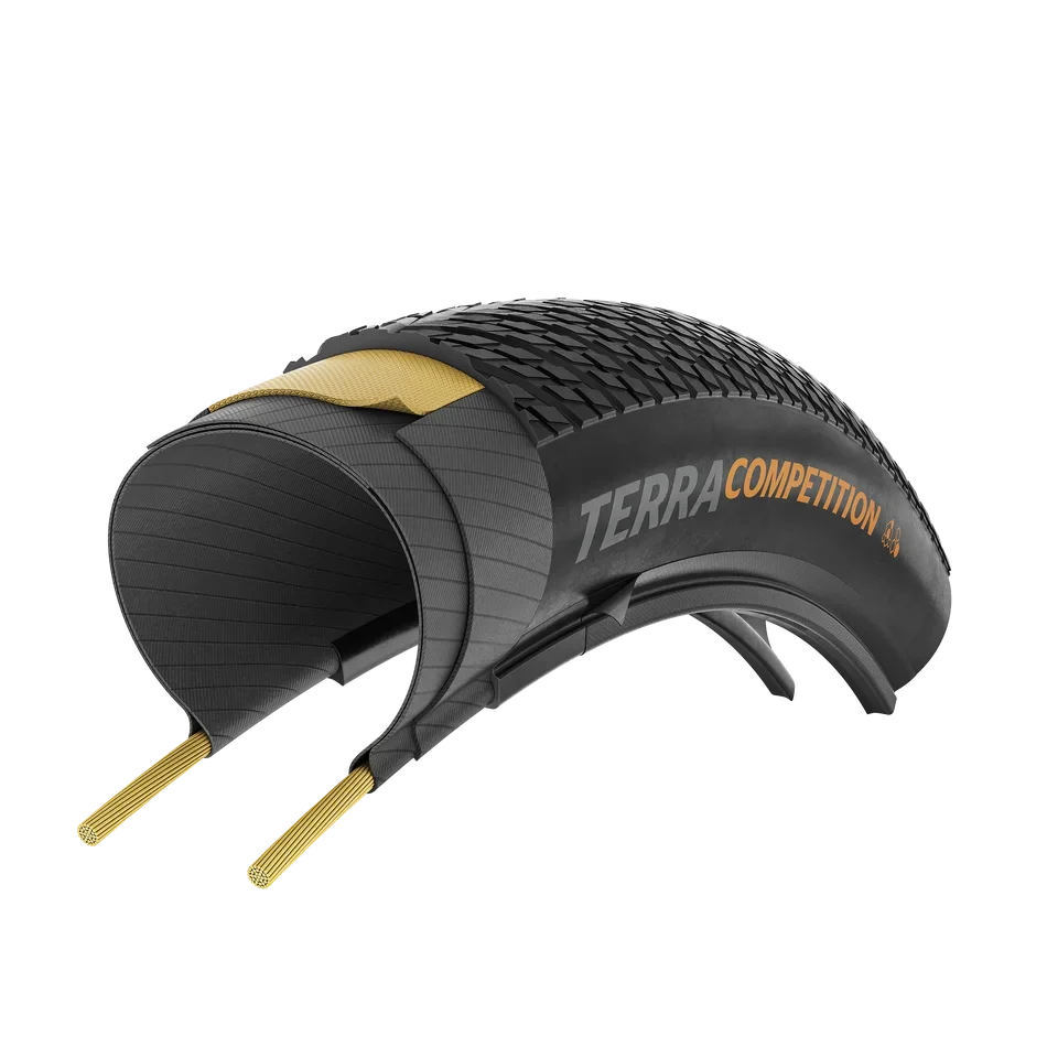 Pneu CONTINENTAL TERRA COMPETITION TRAIL GRIP 700x40c Tubeless Ready Marron – Image 3