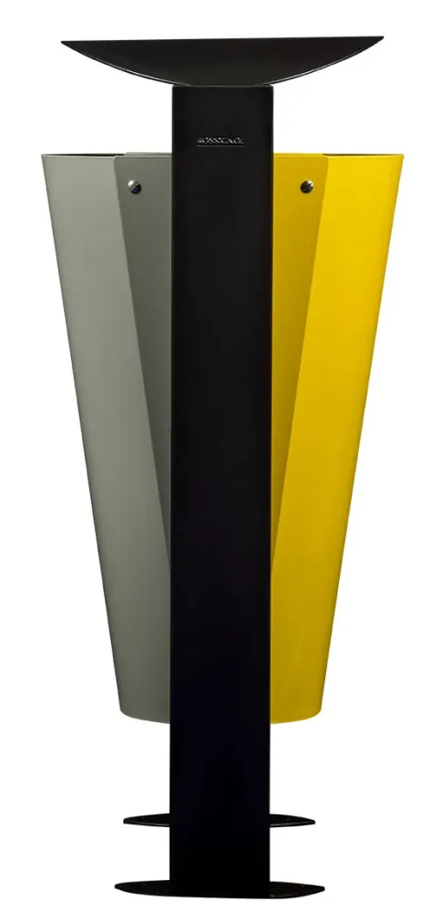 Corbeille façades métal 2 x 60L Arkéa – Image 2