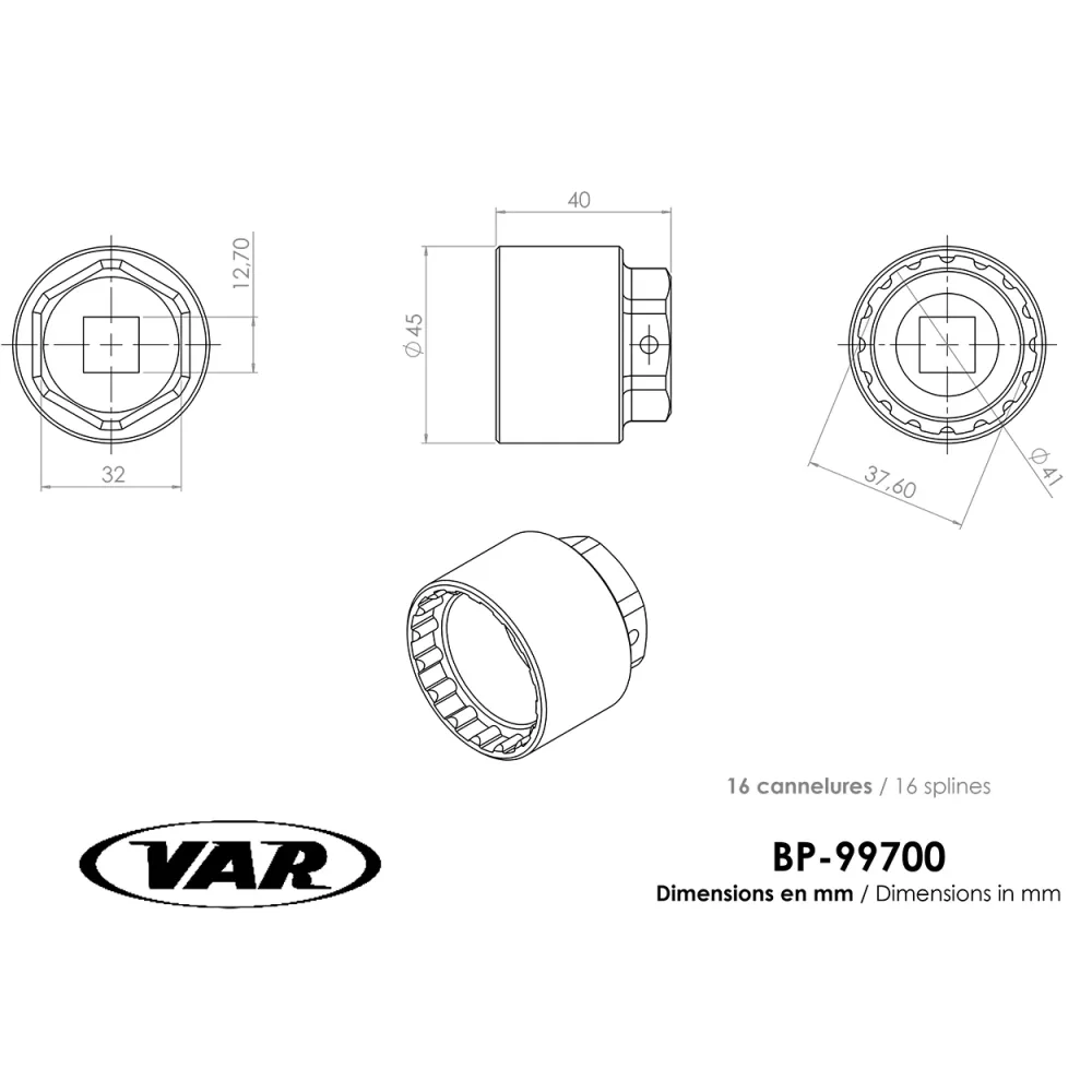 Outil pour Contre-écrou Manivelles Shimano VAE STEPS VAR BP-99700 – Image 2
