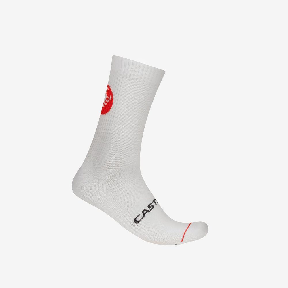 Chaussettes CASTELLI ENTRATA 18 Blanc Chaussettes CASTELLI ENTRATA 18 Blanc