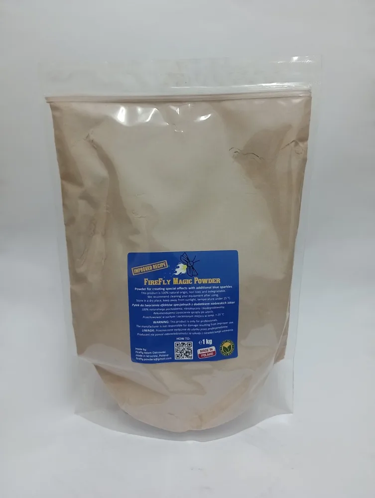 Poudre Pyrotechnique FireFly Magic – Éclat Intense & Étincelles Bleutées Naturelle et Biodégradable (1 L)