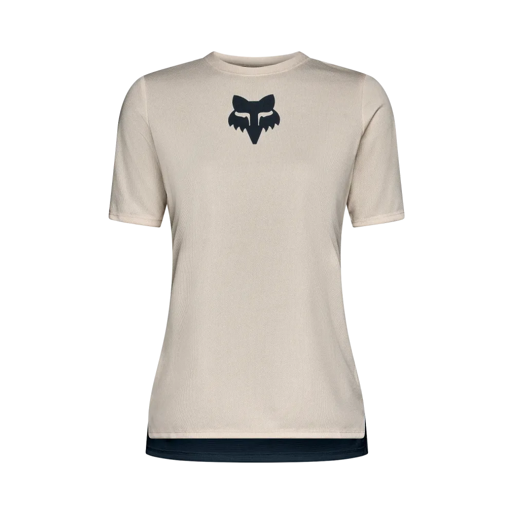 Maillot FOX RANGER HEAD Femme Manches Courtes Blanc Chalk