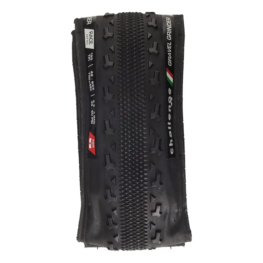 Pneu CHALLENGE GRAVEL GRINDER 700x42c TubeType Noir – Image 2