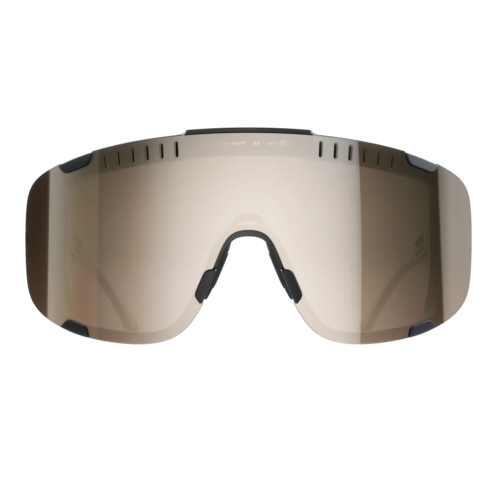 Lunettes POC DEVOUR WF + Noir Verre Clarity Trail Partly Sunny Silver – Image 2