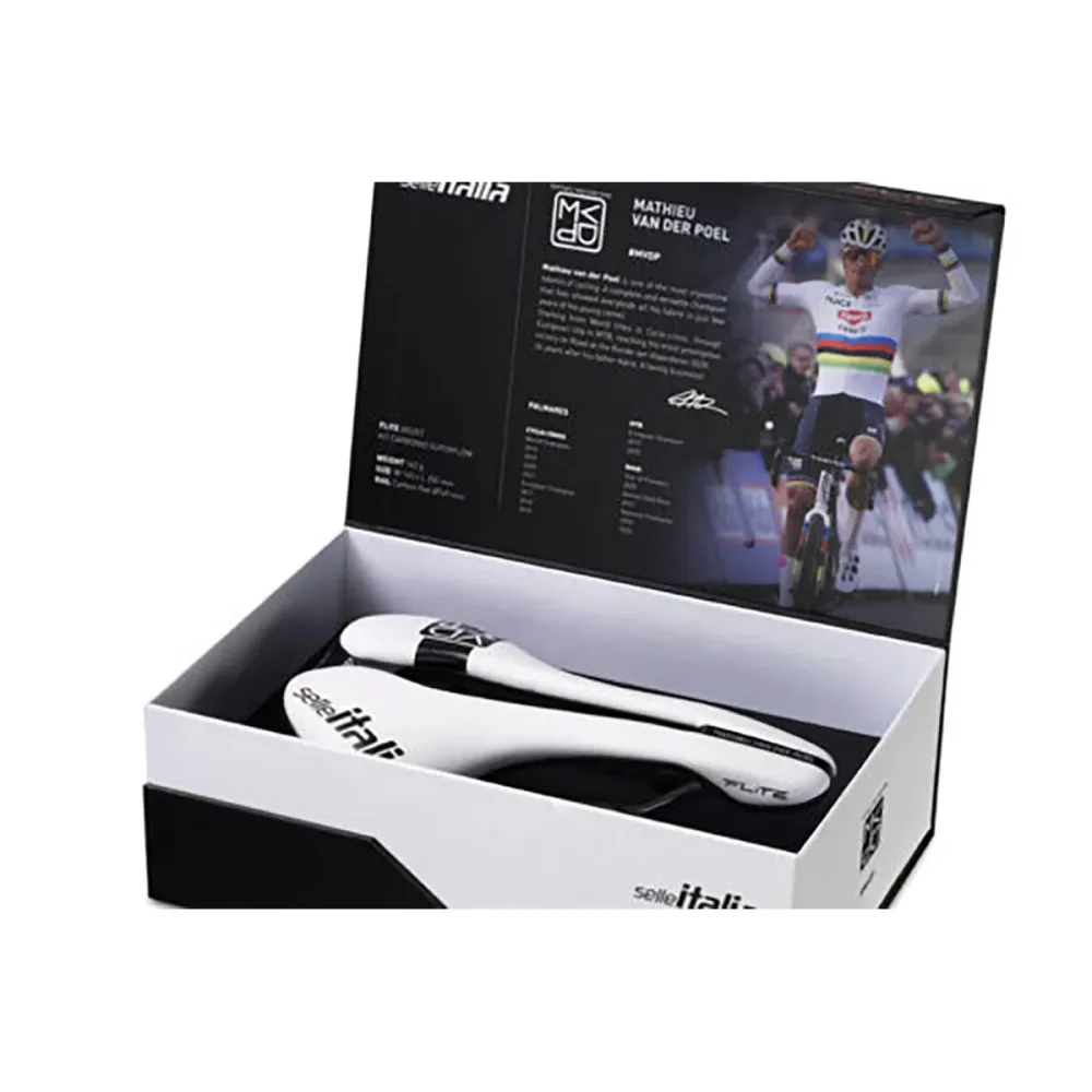 Selle SELLE ITALIA FLITE BOOST SUPERFLOW L Rails Carbone - Édition Spéciale Mathieu VAN DER POEL – Image 3