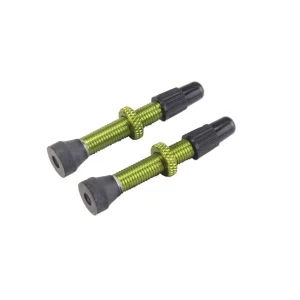Lot de 2 Valves Presta VAR Aluminium 35 mm Vert Lot de 2 Valves Presta VAR Aluminium 35 mm Vert