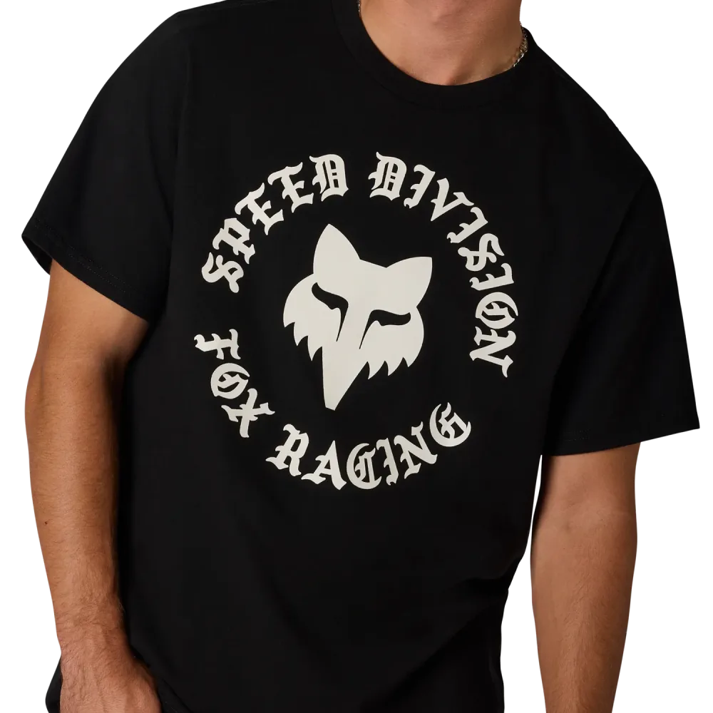 T-Shirt FOX BADGE 195 ORIGINAL Manches Courtes Noir – Image 3