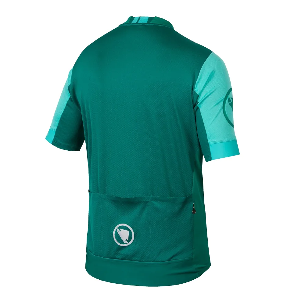 Maillot ENDURA FS260 Manches Courtes Vert/Turquoise – Image 2