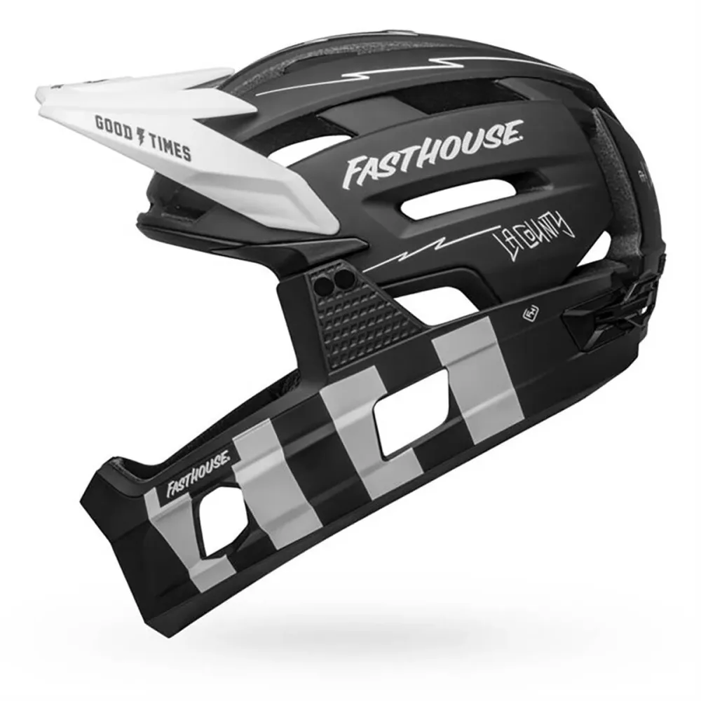 Casque VTT BELL SUPER AIR R MIPS FASTHOUSE Noir/Blanc – Image 2