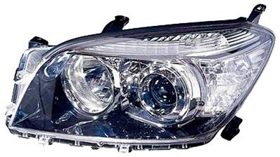 Phare optique gauche hb3+h11 avec corps chromée pour TOYOTA RAV 4 de 2006 à 2009, Neuf Phare optique gauche hb3+h11 avec corps chromée pour TOYOTA RAV 4 de 2006 à 2009, Neuf