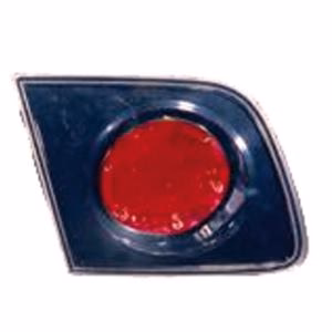 Feu arrière gauche interne avec corps noir verre incolore modèle 4 porte pour MAZDA 3 de 2003 à 2009, Neuf Feu arrière gauche interne avec corps noir verre incolore modèle 4 porte pour MAZDA 3 de 2003 à 2009, Neuf