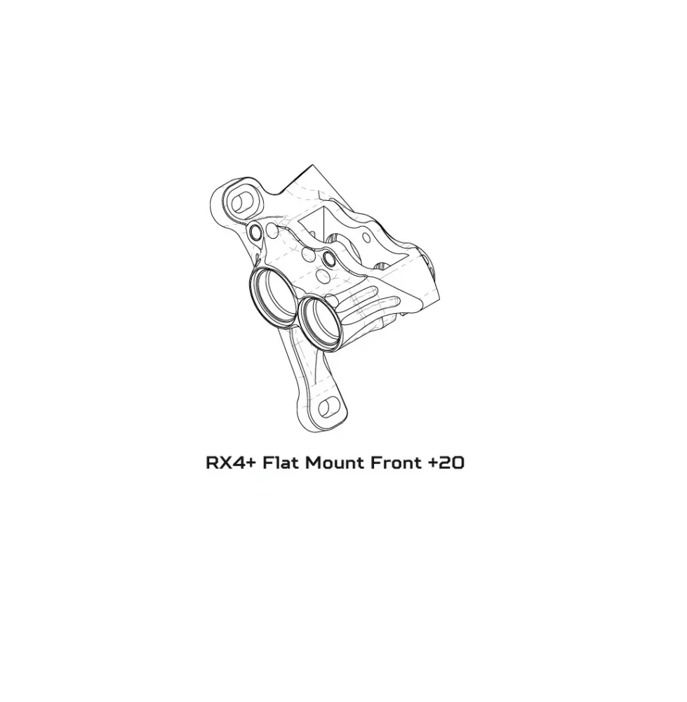Etrier de Frein Avant HOPE RX4+ SL FMF (+20) 70mm 4 Pistons DOT Violet – Image 2