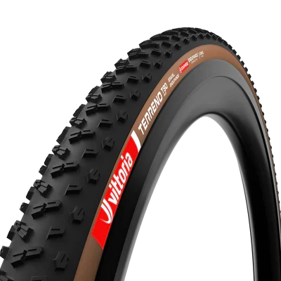 Pneu VITTORIA TERRENO T90 MUD Gravel Endurance 700x40c Tubeless Ready Souple Marron