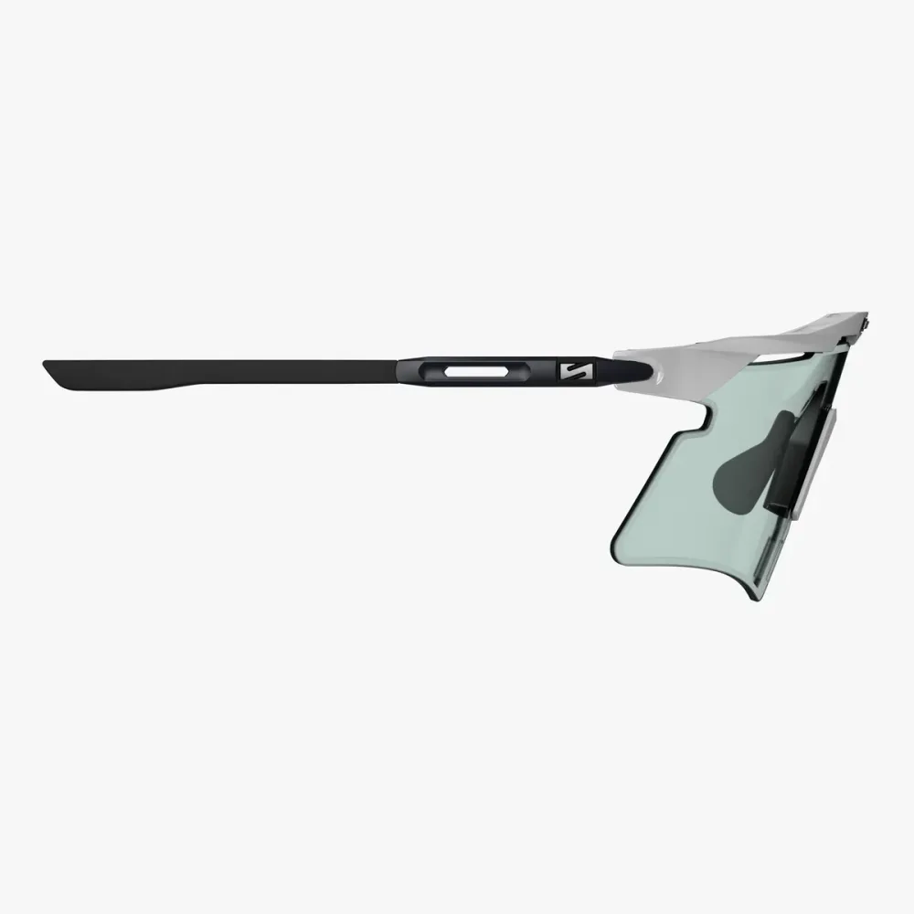 Lunettes SCICON AEROSHADE 2.0 TITANIUM Blanc Metal Verre Photochromique Blue Green – Image 3