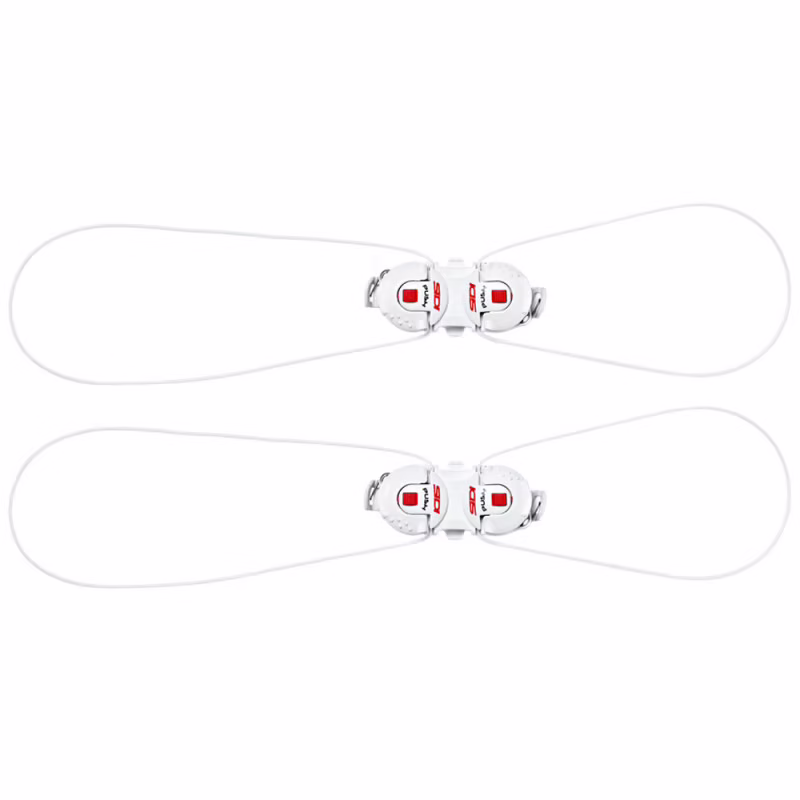 Boucles Chaussures SIDI DOUBLE TECNO 3 Push (X2) Blanc