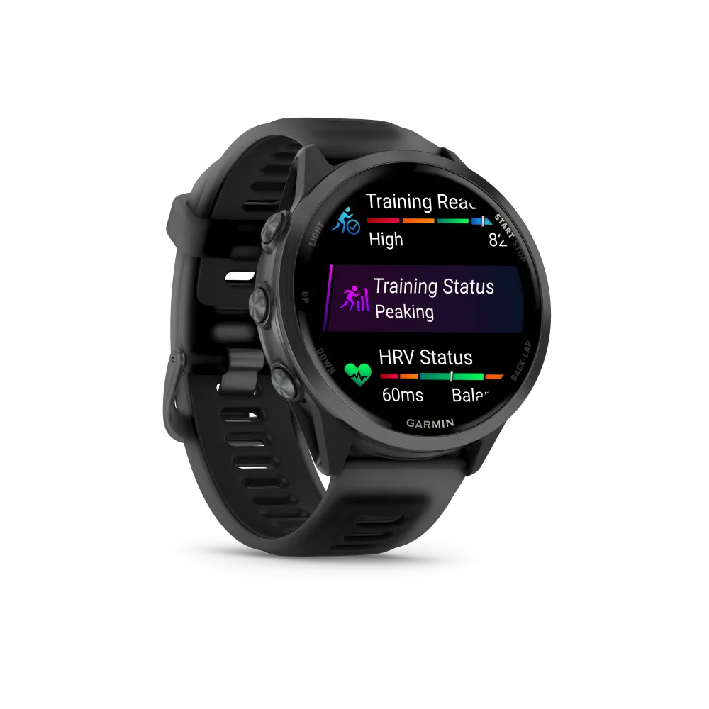 NEW Forerunner 570 - 47mm Aluminium Slate avec bracelet noir translucide/noir