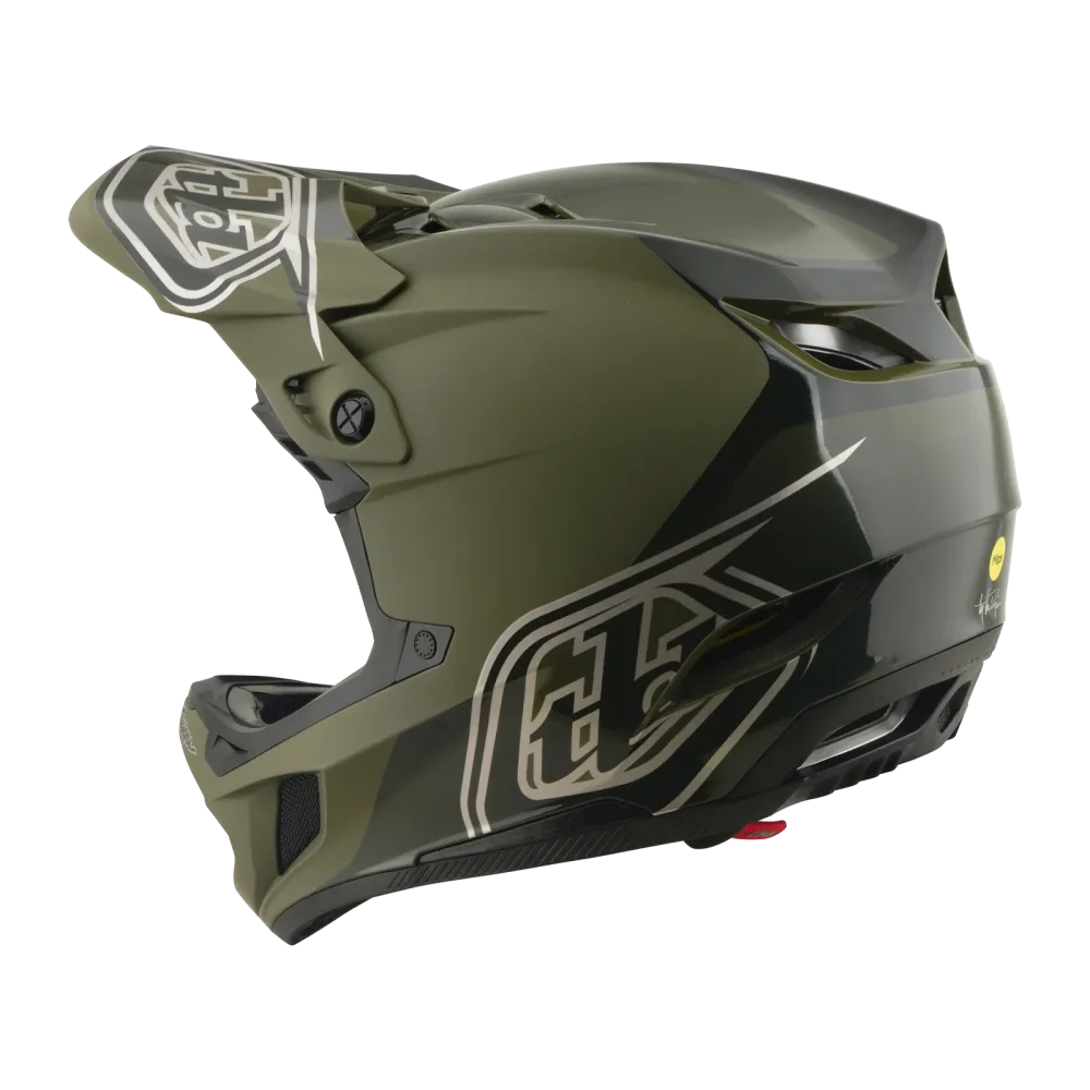Casque VTT TROY LEE DESIGNS D4 POLYACRYLITE MIPS SHADOW BEETLE Kaki – Image 3