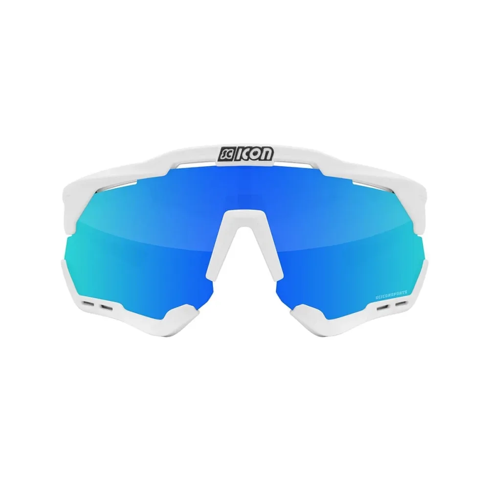 Lunettes SCICON AEROSHADE XL Blanc Iridium Bleu – Image 2