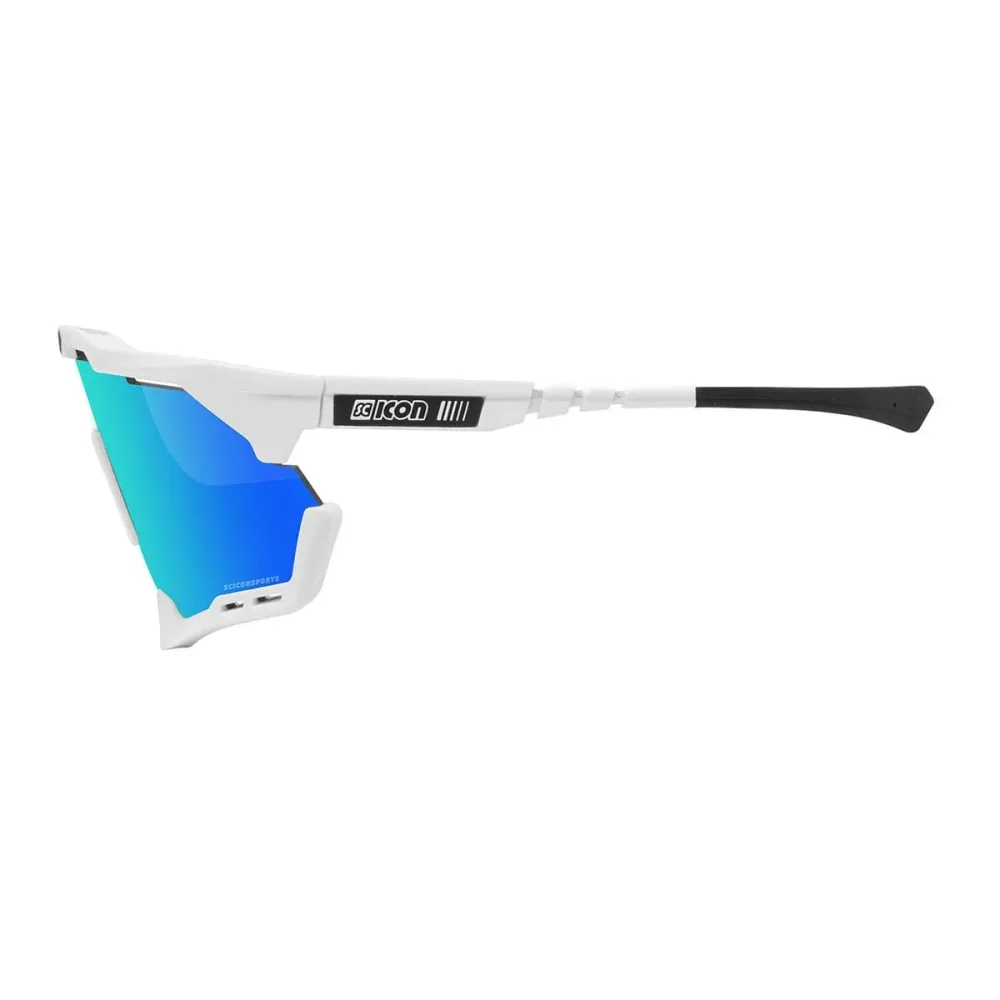 Lunettes SCICON AEROSHADE XL Blanc Iridium Bleu – Image 3