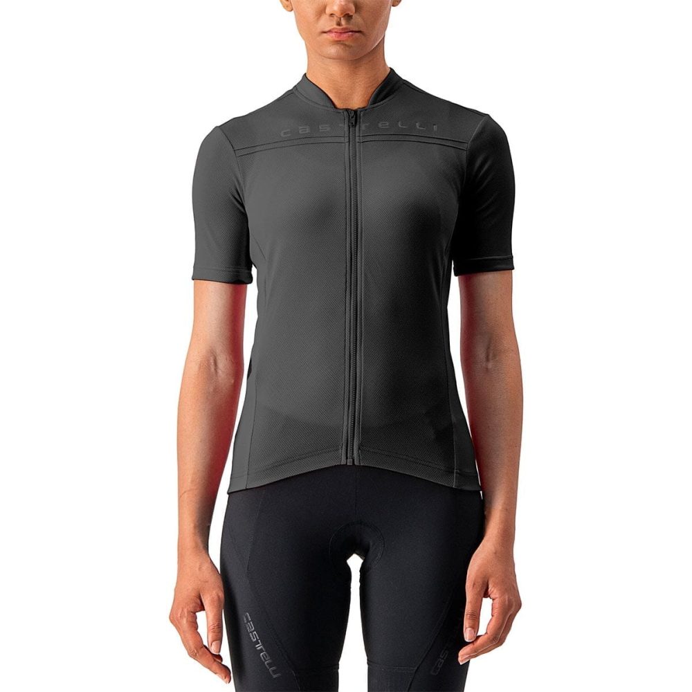 Maillot CASTELLI ANIMA 4 Femme Manches Courtes Noir