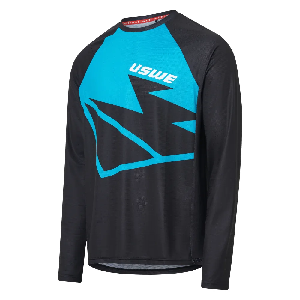 Maillot USWE BERG MTB Manches Longues Noir/Bleu – Image 2