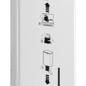 Distributeur et poubelle féminine murale 10L Distributeur et poubelle féminine murale 10L