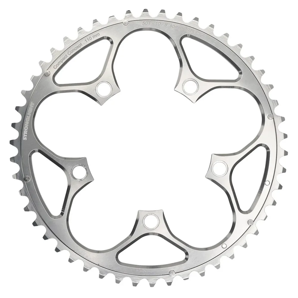 Plateau Extérieur 9/10V STRONGLIGHT ALU 7075 Type S 110mm Argent
