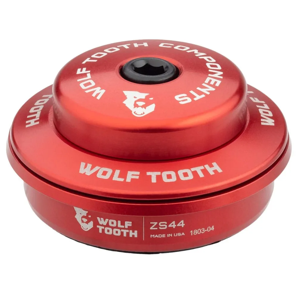 Cuvette Haute pour Jeu de Direction Semi-Intégré WOLF TOOTH 1"1/8 ZS44 Stack 6 mm Rouge