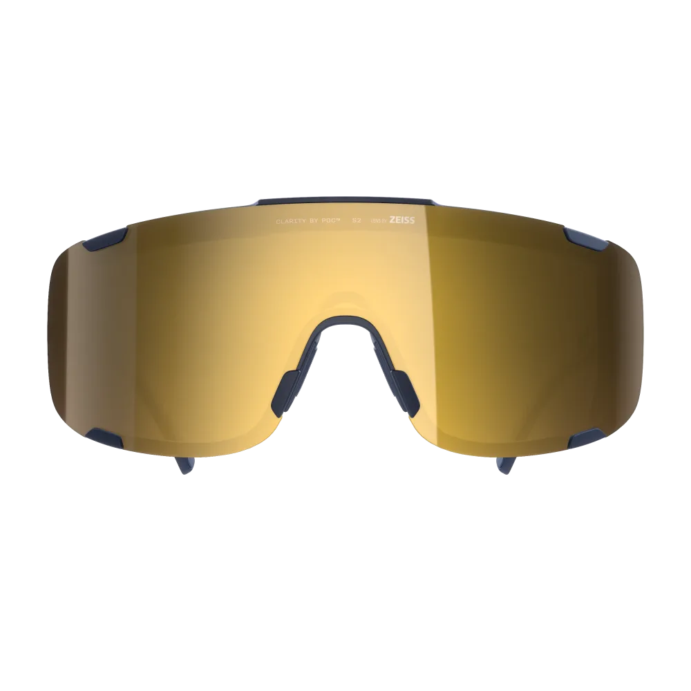 Lunettes POC DEVOUR MID Marine Verre Clarity Road Partly Sunny Gold – Image 2
