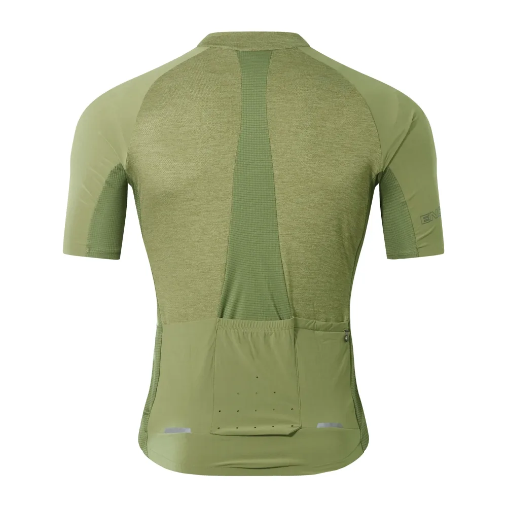 Maillot ENDURA GV500 REIVER Manches Courtes Kaki – Image 2