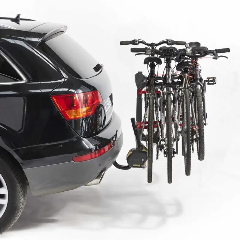 Porte-vélo Mottez attelage suspendu 4 vélos rabattable-porte 4 vélos – Image 2