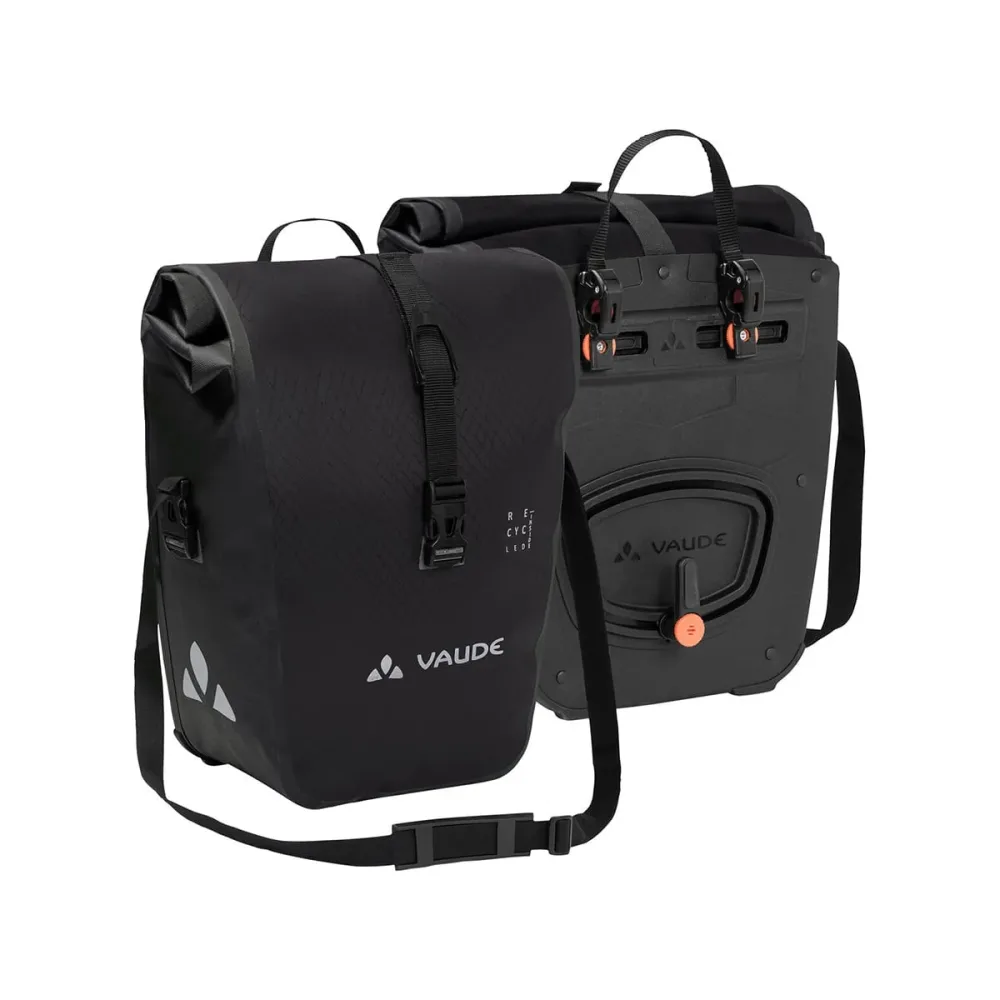 Paire de Sacoches de Porte-Bagages VAUDE AQUA FRONT 28 L Noir Paire de Sacoches de Porte-Bagages VAUDE AQUA FRONT 28 L Noir