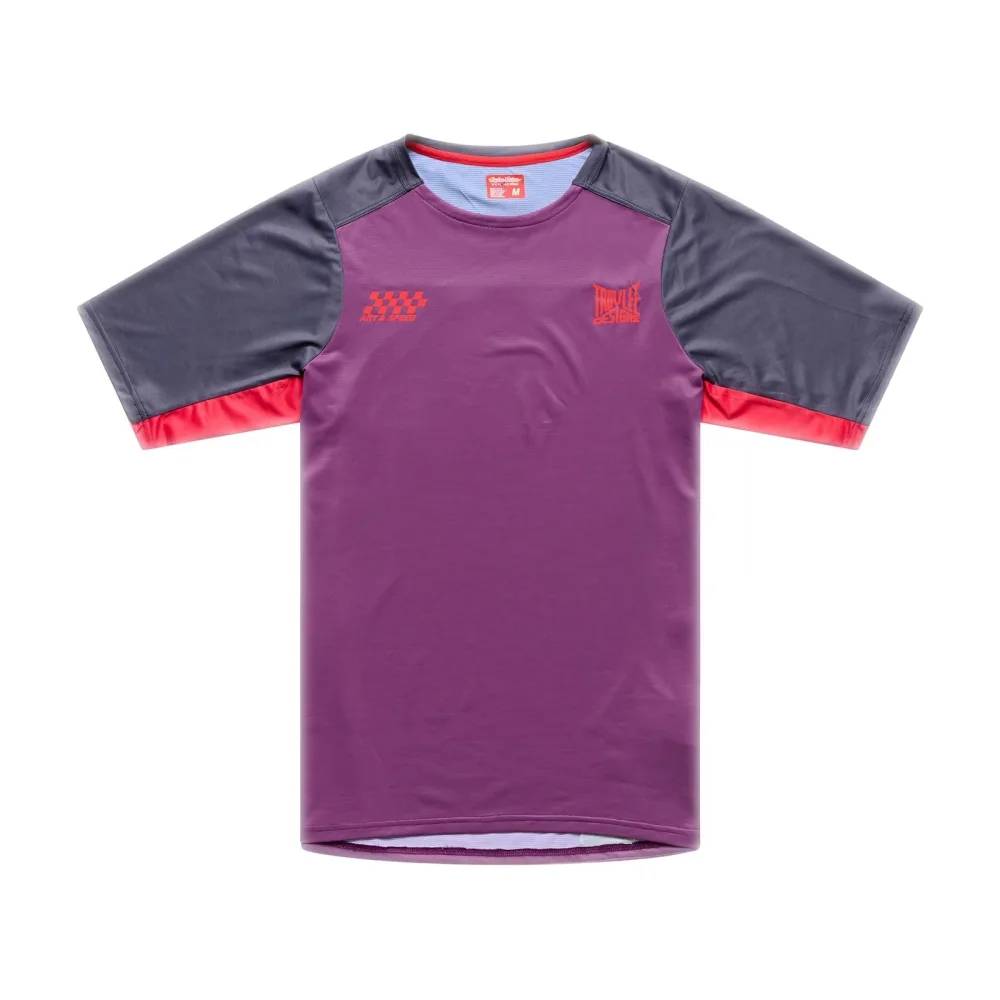 Maillot TROY LEE DESIGNS SKYLINE PRO FANGS ARMY Manches Courtes Sangria