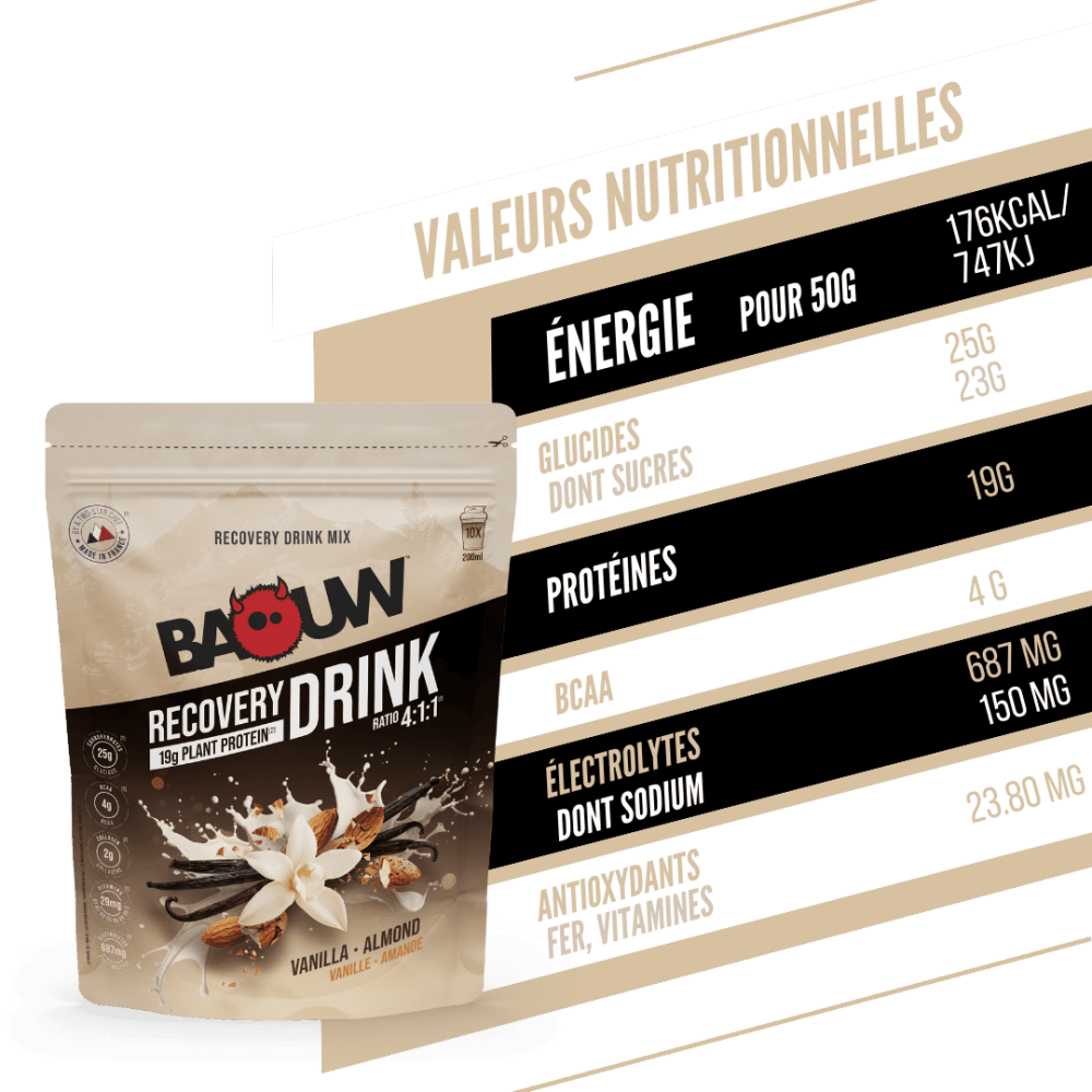 Boisson de Récupération BAOUW RECOVERY (500g) Vanille Amande – Image 2