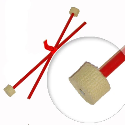 Paire baguettes feu/silicone/alu/fibre gora Paire baguettes feu/silicone/alu/fibre gora